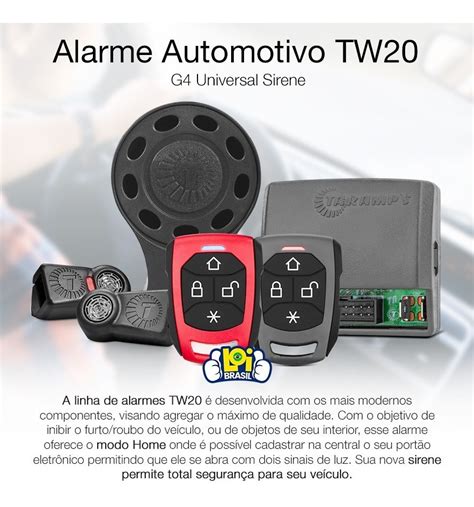 Alarme Automotivo Taramps Tw G Controles Oferta Loi Mercado Livre