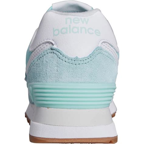 Buy New Balance Womens 574 Trainers White Mint