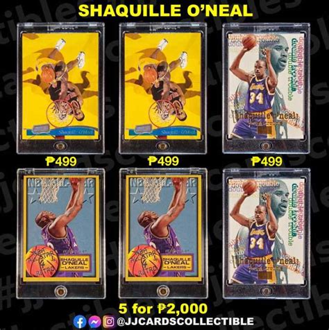 Shaquille Oneal 1997 NBA Cards Lazada PH