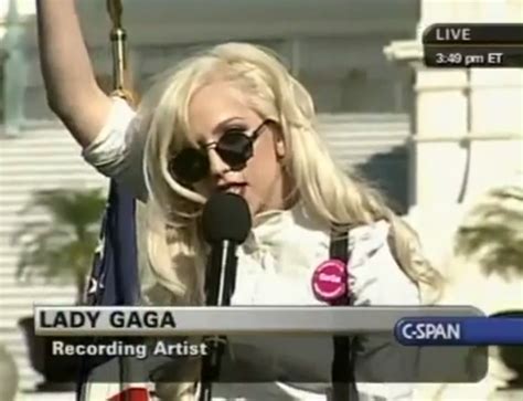 Lady Gaga Delivers A Speech At The National Equality March Lgbt