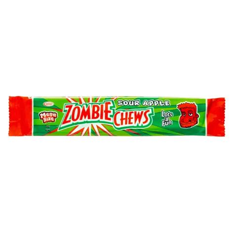 Zombie Chew Sour Apple 28g Shop Lollies Online Candy Co