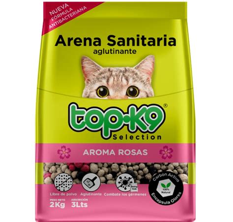 Arena Aglutinante Topk Aroma Rosa Kg Ahorro Punto Pet