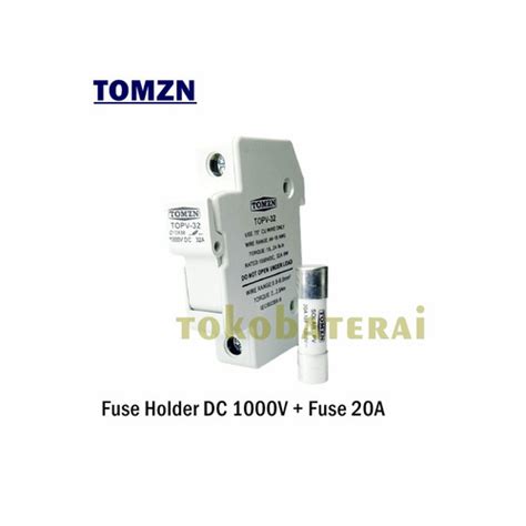 Jual 20A Fuse Holder DC 1000V With Fuse Ampere Solar PV Panel Surya