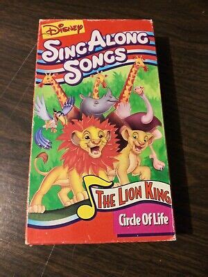 Disney Sing Along Songs Circle Of Life Vhs Ebay