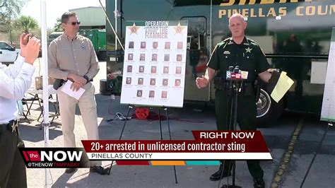 More Than 20 Arrested In Pinellas County Undercover Unlicensed Contractor Sting Youtube