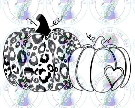 Leopard Pumpkins Svg Png Cut Files For Cricut And Other Etsy Uk