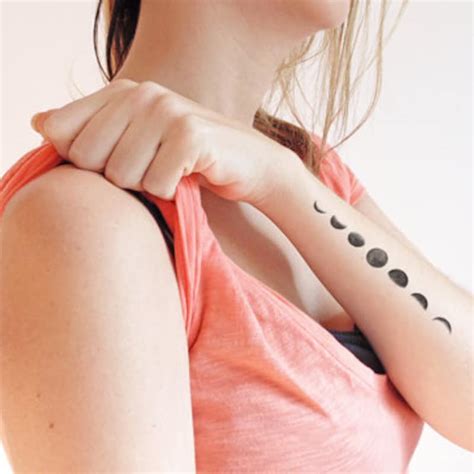 Moon Phase Tattoo Etsy