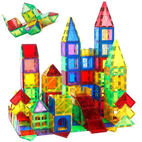 120pcs Big Size Magnetic Building Blocks Tiles Set Child Large Magnet