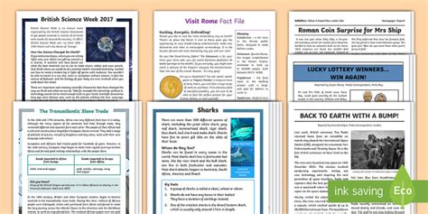 Non-Chronological Report Writing Comprehension Examples