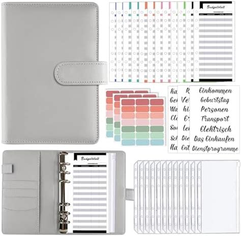 A Binder Budget Planner Deutsch Geld Organizer Budget Planer Mit