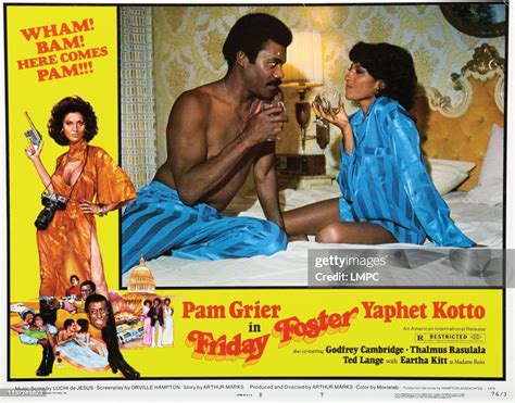 Friday Foster Lobbycard Thalmus Rasulala Pam Grier 1975 News Photo