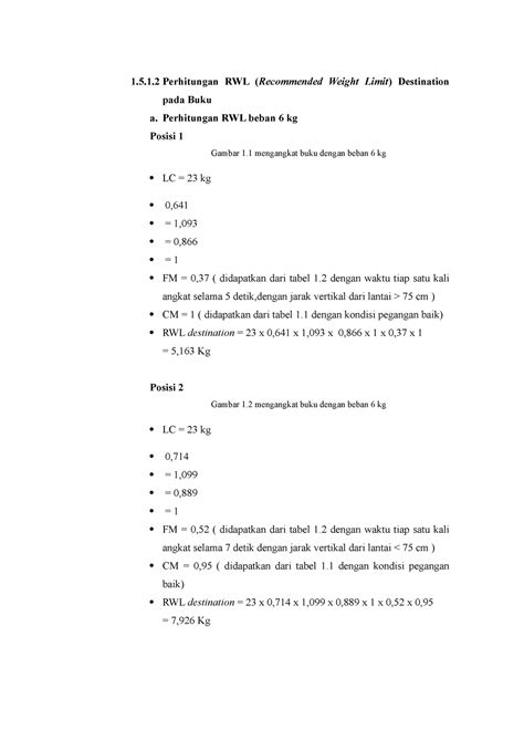 Lembar Rwl Destination Pembaruan Perhitungan Rwl Recommended