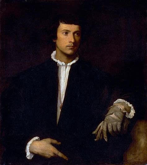 Man with a Glove, c.1520 - Titian - WikiArt.org