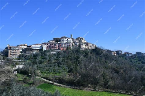 Premium Photo | Panoramic view of Pofi a medieval town in the province of Frosinone in Italy