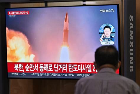 N Korea Launches 2 Short Range Ballistic Missiles Into Sea Of Japan