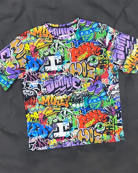 Ninja Turtles Graffiti Oversized T Shirt