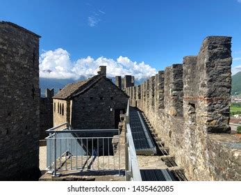 Montebello Castle Castello Di Montebello Burg Stock Photo