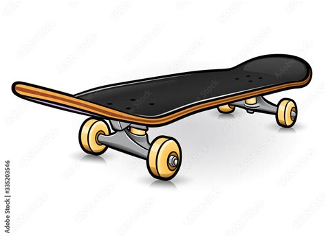 Vector Skateboard Drawing Design Isolated Stock Vector Adobe Stock