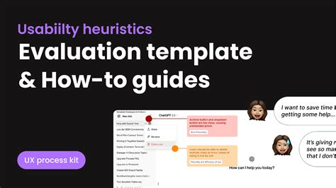 UX Heuristics Evaluation Template How To Guides Figma