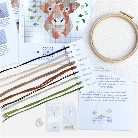 Highland Cow Cross Stitch Kit Kirsty Freeman Design