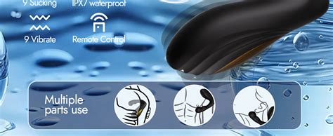 Amazon Anal Vibrator Prostate Sucking For Men 9 Sucking 9 Vibrating Modes Male