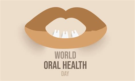 World Oral Health Day Template For Background Banner Card Poster