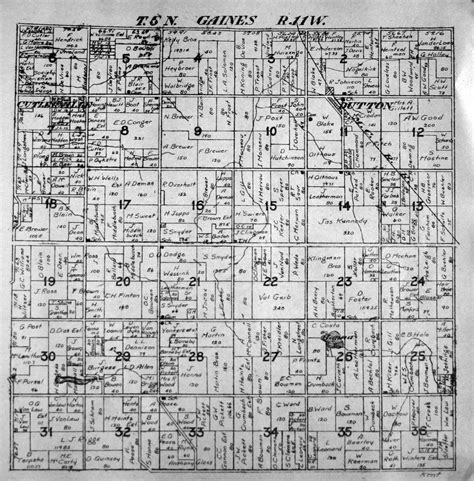 1921 Gaines Township Plat Map