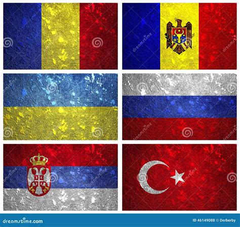 Flags of Eastern Europe Part 2 Stock Illustration - Illustration of ...