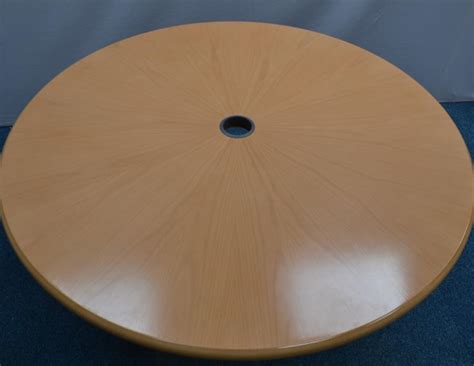 Starburst Beech Veneer 1200d Meeting Table