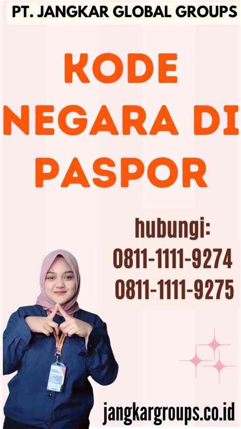 Kode Negara Di Paspor Jangkar Global Groups