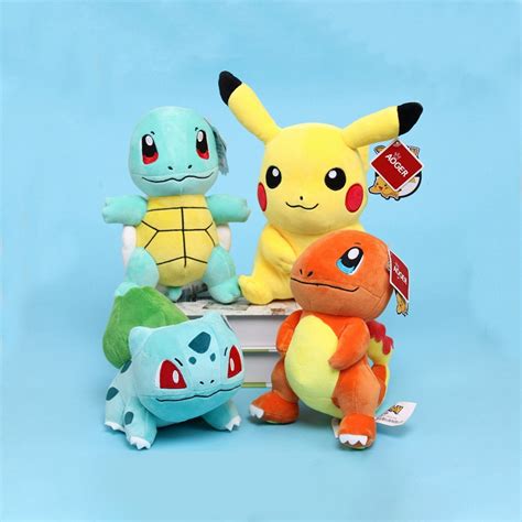 Pokemon Pikachu Boneco De Pelúcia Charmander Squirtle Presente