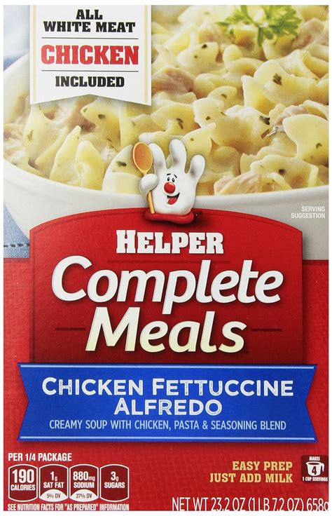 Betty Crocker Helper Complete Meals Chicken Fettuccine Alfredo 23 2 Ounce Pack