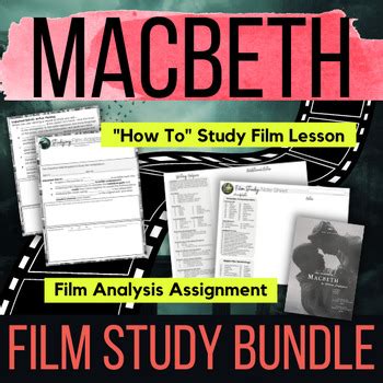 Macbeth 2021 Film Study & Analysis for Movie Adaptations | TPT