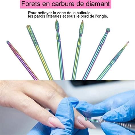 Ehskzjh Embout Ponceuse Ongles 14Pcs Céramique Ensemble Foret À Ongles