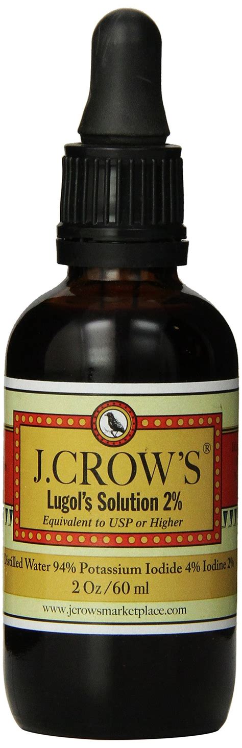 J Crow S Lugol S Solution Of Iodine Oz Iodine Iodine Benefits