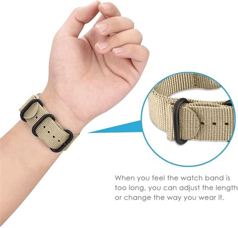 Polar Ignite Nylon Schnallenarmband Khaki Smartwatcharmbaender De