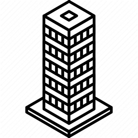 Skyscraper Building Tower Icon Download On Iconfinder