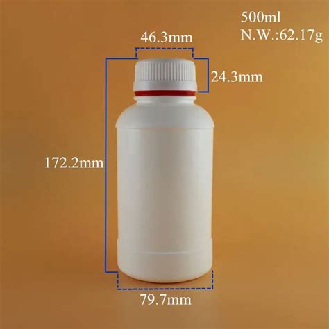 Ml Empty Liquid Fertilizer Hdpe Plastic Bottle Chemical Bottle