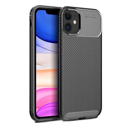 Olixar Carbon Fibre Apple Iphone Case Black