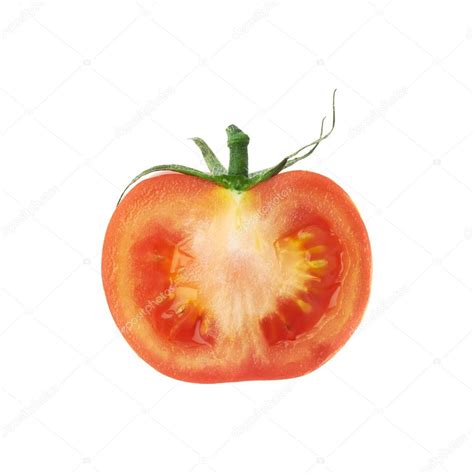 Tomato cross-section cut — Stock Photo © exopixel #76890871