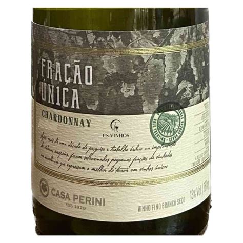 Fração Única Chardonnay Casa Perini 750ml Cs Vinhos