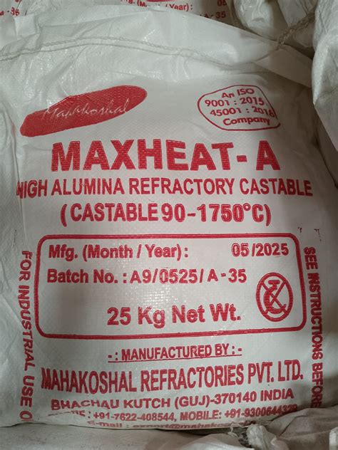 Maxheat A Castable Refractory Cement | High-Temperature Furnace Lining