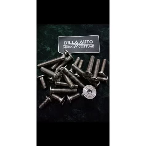 Jual BAUT PIRINGAN CAKRAM BELAKANG KLX D TRACKER 150 1 SET 6 PCS