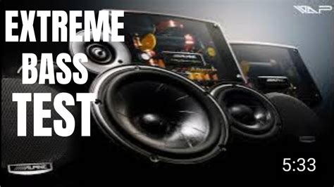 Bass Boosted Music Feel The Bass Extreme Bass Test Subwoofer Vibration Youtube