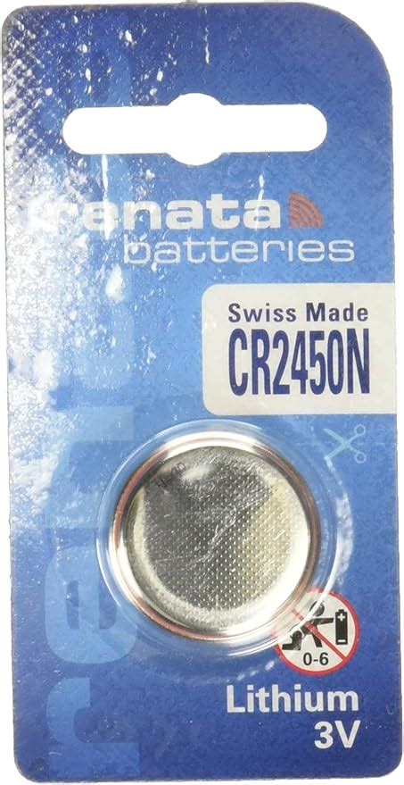 Renata CR2450N 3V Lithium Button Cell Battery 10 Pieces Amazon Co Uk