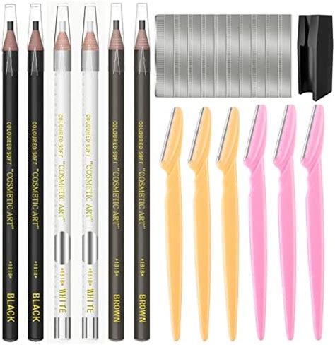 Kaiqikaixi 6pcs Multicolor Waterproof Eyebrow Pencils Makeup Set For Marking