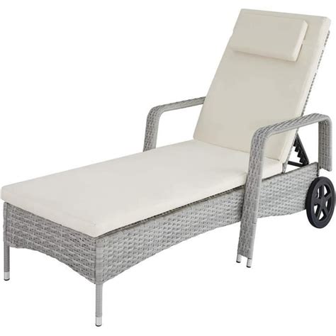 Chaise Longue Transat Bain De Soleil Tectake Chaise Longue