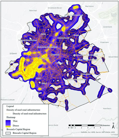 Heatmap Of Transport Trips To And From The City Campus Construction