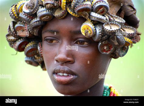 Dassanech Stamm Eines Der Wenigen Indigenen Stämme Des Omo Valley