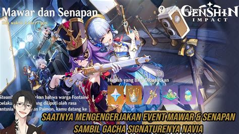 Genshin Impact Navia Sudah Pulang Giliran Gacha Weaponnya Sambil